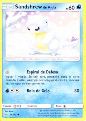 Imagem de Sandshrew de Alola - Pokémon TCG