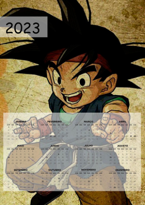 Imagem de Calendário 2023 - Goku