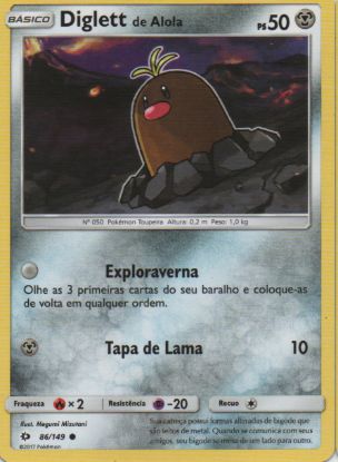 Imagem de Diglett de Alola - Pokémon TCG