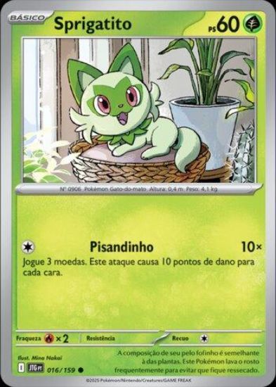 Imagem de Sprigatito Holográfico - Pokémon TCG