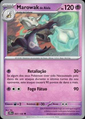 Imagem de Marowak de Alola - Pokémon TCG