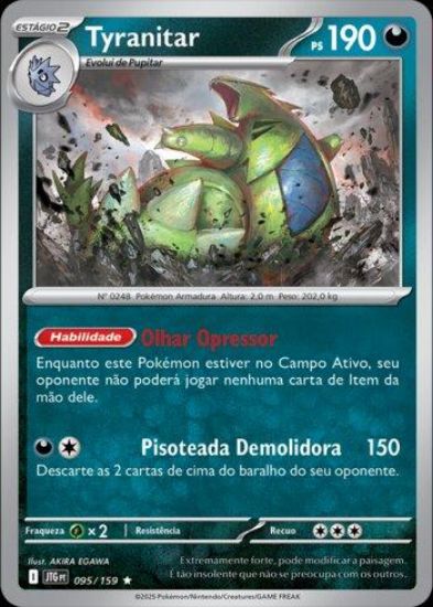 Imagem de Tyranitar Holográfico - Pokémon TCG