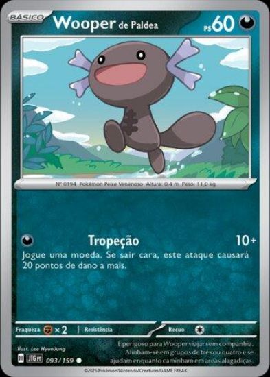 Imagem de Wooper de Paldea - Pokémon TCG