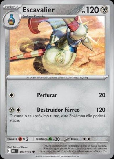 Imagem de Escavalier Holográfico - Pokémon TCG