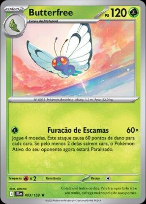 Imagem de Butterfree Holográfico - Pokémon TCG