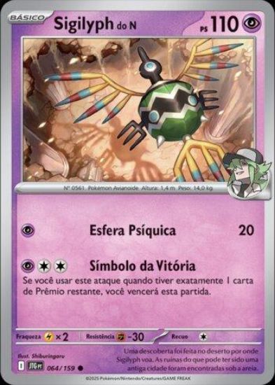 Imagem de Sigilyph do N Holográfico - Pokémon TCG