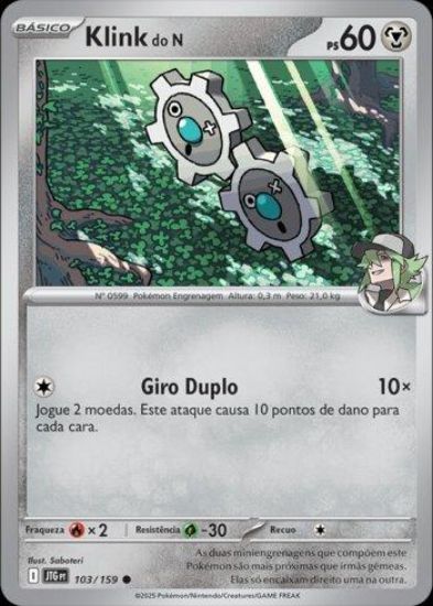 Imagem de Klink do N Holográfico - Pokémon TCG