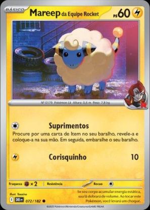 Imagem de Mareep da Equipe Rocket - Pokémon TCG