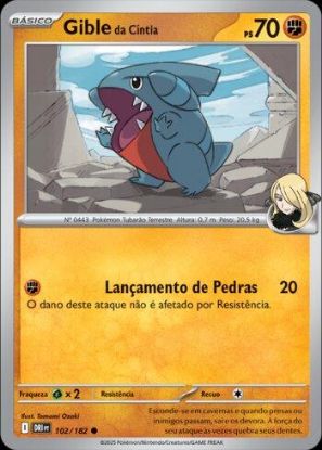 Imagem de Gible da Cíntia - Pokémon TCG