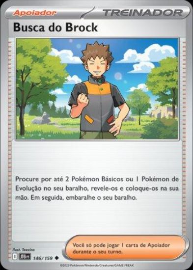 Imagem de Busca do Brock Holográfico - Pokémon TCG