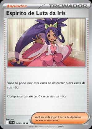 Imagem de Espirito de Luta da Iris Holográfico - Pokémon TCG
