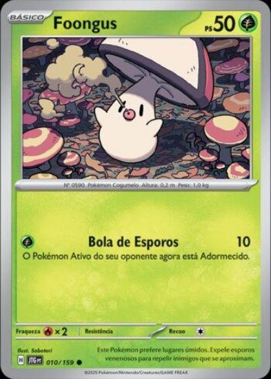 Imagem de Foongus Holográfico - Pokémon TCG