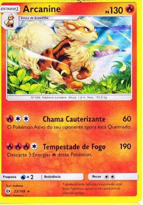 Imagem de Arcanine - Pokémon TCG - Copiar